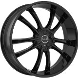 Akuza Shadow 20 Black Wheel / Rim 5x112 & 5x120 with a 35mm Offset and a 74.1 Hub Bore. P