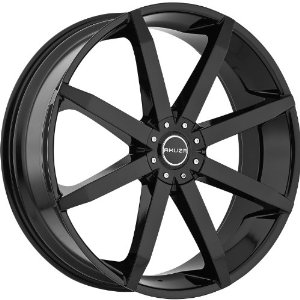 Akuza Zenith 18 Black Wheel / Rim 5x4.5 & 5x4.75 with a 20mm Offset and a 74.1 Hub Bore. 