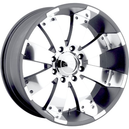 American Eagle 64, gray wheel rim, 16x7", 6x5.5", 108.2mm Hub bore, P-N 6477766, macined spokes