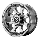 American Racing ATX Ledge 18x9 Chrome Wheel / Rim 8x6.5 with a 0mm Offset and a 125.50 Hub