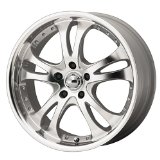 American Racing Casino AR383 Silver Wheel with Machined Face And Lip (16x7"/5x4.5") 