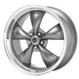 American Racing Torq Thrust M AR105M Anthracite Wheel with Machined Lip (17x9"/5x4.75")