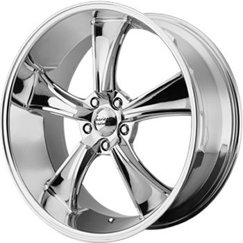 American Racing Vintage Boulevard 18 Chrome Wheel / Rim 5x5 with a 0mm Offset and a 78.3 