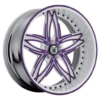 22 Inch Asanti AF-186 Chrome wheels 22x10 Asanti rims BP: 