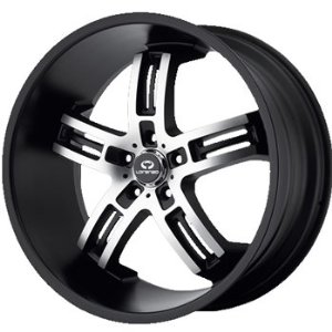 Lorenzo WL026 19x9.5 Black Wheel / Rim 5x4.5 with a 45mm Offset and a 72.60 Hub Bore. Part