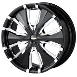 18x7.5 Baccarat Passion (1130) (Black) Wheels/Rims 5x112/120 (1130B-8709) 