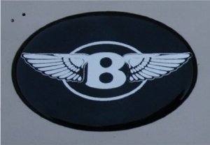 Chrysler 300 Bentley "B" With Wings Emblem Badge for Steering Wheel