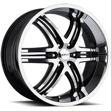 Boss Motorsports 344 Wheel with Black Super Finish (22x9"/6) 