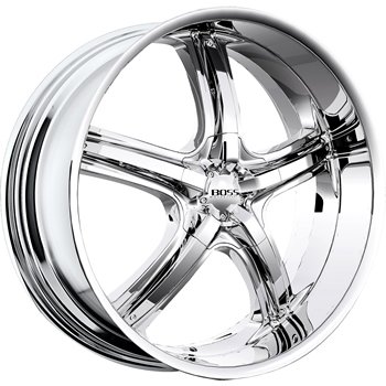Boss 333 22 Chrome Wheel / Rim 6x132 with a 28mm Offset and a 82.80 Hub Bore. 