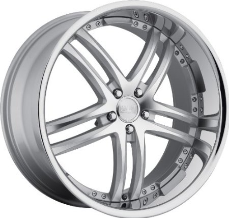 Concept One 743 RS-55 Silver Machined Wheel with Painted Finish (22x9"/5x120mm)
