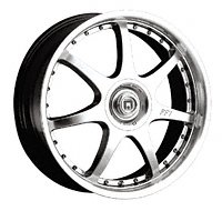 Motegi FF7 17x7 Silver Wheel / Rim 4x100 & 4x4.5 with a 42mm Offset and a 72.60 Hub Bore. 