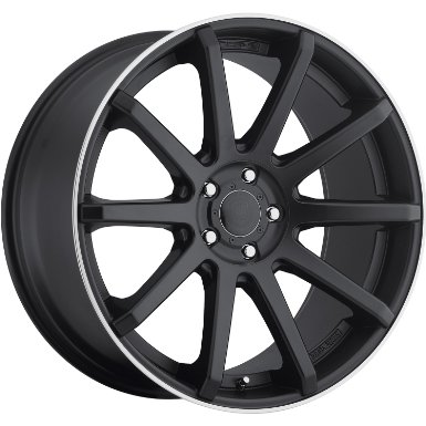 Dropstars 643B 20 Black Wheel / Rim 5x4.25 & 5x115 with a 40mm Offset and a 73 Hub Bore. 