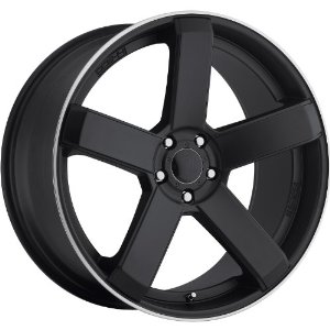 Dropstars 644B 24 Black Wheel / Rim 5x4.5 & 5x4.75 with a 20mm Offset and a 83.82 Hub Bore