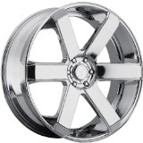 Dropstars 644C 26 Chrome Wheel / Rim 6x135 & 6x5.5 with a 25mm Offset and a 108 Hub Bore.