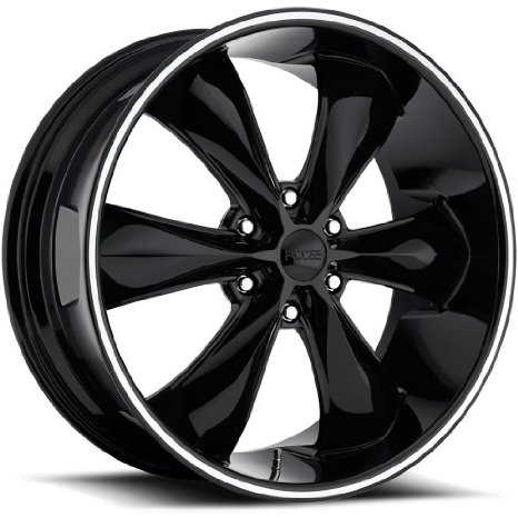 Foose Legend 6 22 Black Wheel / Rim 6x5.5 with a 35mm Offset and a 78.10 Hub Bore. 