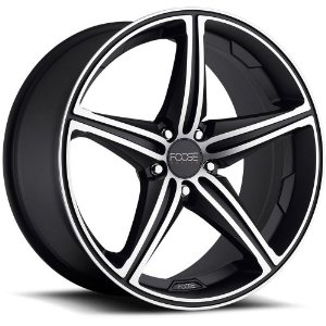 Foose Speed 19 Black Wheel / Rim 5x112 with a 25mm Offset and a 66.60 Hub Bore. Partnumber