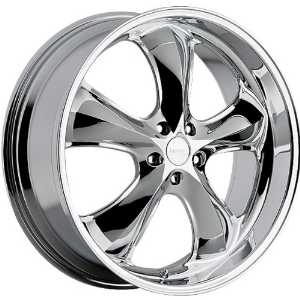 Incubus Shylock 20x9.5 Chrome Wheel / Rim 5x120 with a 35mm Offset and a 74.10 Hub Bore