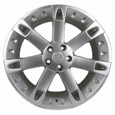 Sport Rack, 22x9.5", 5x120mm, 50mm Offset, 72.60mm Hub Bore, P-N 315, hyper silver wheel rims