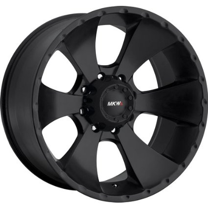 MKW Offroad M19 18 Black Wheel / Rim 8x6.5 with a 10mm Offset and a 130.80 Hub Bore