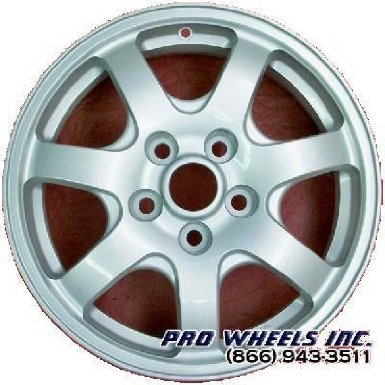 Mitsubishi Diamonte, 16x6", Silver factory original wheel rim, 5x4.5", P-N 911927234020