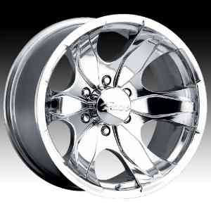 Pacer Warrior 16x8 Polished Wheel / Rim 5x135 with a 10mm Offset and a 87.00 Hub Bore