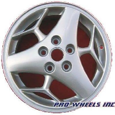 Pontiac Aztek, Grand Prix, 16x6.5", Silver factory original wheel rim, 6543 A, 5x5.5", 918605820915