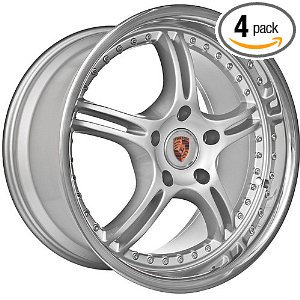 18" Inch Porsche Boxster 911 968 944 Wheels Rims Silver Chrome Lip Clearance