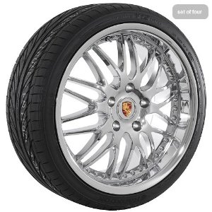 19 inches wheel, Porsche Cayman, Boxster, 997, 911, rims, tires, P-N 10519CHRT, 71.60", 5x130"