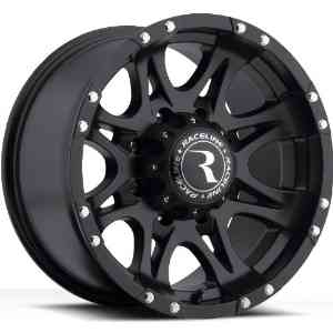 Raceline Raptor 17 Black Wheel / Rim 8x6.5 with a -12mm Offset and a 130.81 Hub Bore.