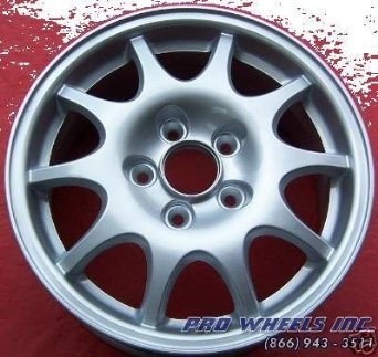 Saab 9-3, 900, 15x6.5", Silver factory original wheel rim, 68188, P-N 915176483338, 5x110mm