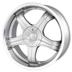 18x8 Sacchi S22 (222) (Hyper Silver w/ Machined Lip) Wheels/Rims 5x108/114.3 (222-8814S)