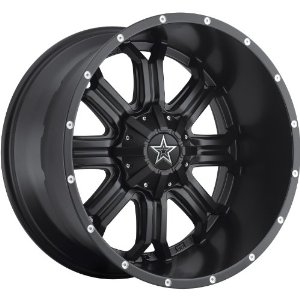 TIS 535B 20 Black Wheel / Rim 8x170 with a 0mm Offset and a 130.18 Hub Bore. 