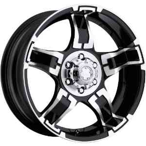 Ultra Drifter 17 Black Wheel / Rim 6x5.5 with a 10mm Offset and a 106 Hub Bore.