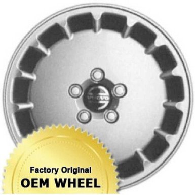 Volvo 960 16X6.5 5-108 15 Slot Factory Oem Wheel Rim - Silver Finish - Remanufactured 