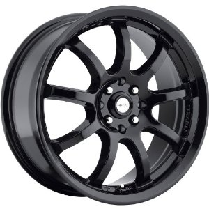 Focal F-9 16 Gloss Black Wheel / Rim 4x100 & 4x4.5 with a 42mm Offset and a 73 Hub Bore. 