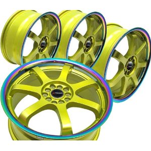 ET45 GOLD WHEEL RIMS w/TITANIUM COLORED LIP