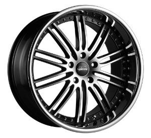 Vertini Hennessey Rims Wheels 20x8.5" 20x10" BMW 3 Series Machined Black Chrome LIP 4pc-1s