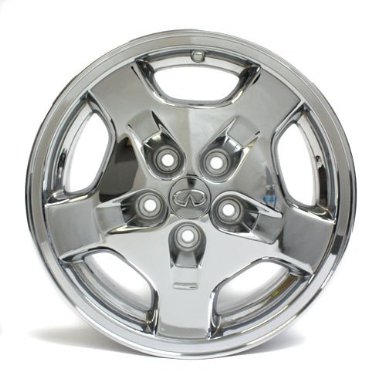 Infiniti 130, 1998-1999, Chrome factory Oem wheel rim, P-N 73650, 16x6.5", 5x4.5", 45mm Offset