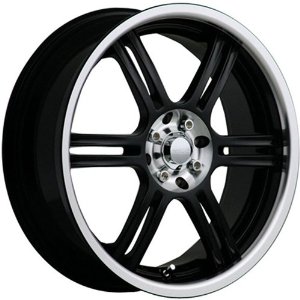 Akuza 424, black wheel rim, 4x100/4x4.5", 17x7", 45mm Offset, P-N 424770810+45GBLC, 73mm Hub Bore