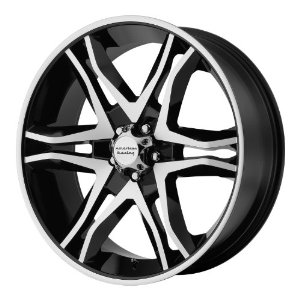 American Racing Mainline, machined black wheel rim, 17x8", 6x135mm, 25mm Offset, AR89378063325