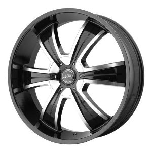 American Racing AR894, Black wheel with machined spokes, 18x8", 5x4.75/5x5", 15mm, AR89488006315