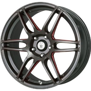 Konig, Black Ball Cut, Black wheel, 18x8", 5x114.3mm Bolt Pattern, P-N DE8851440F, 40mm Offset 