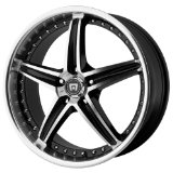 Motegi MR107, Black Machined wheel, 20x8.5", 5x4.25", 42mm Offset, 72.60mm Hub, MR10728545342