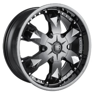 Baccarat Athlete 2150, black wheel rim, 24x9.5", 6x139.7mm, 18mm Offset, 78mm Hub Bore, 2150B-24984 