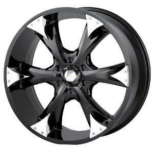 Baccarat Linc 2111, black wheel with gold facet, 22x9.5", 6x135mm, P-N 2111B-22936, 35mm Offset, 87