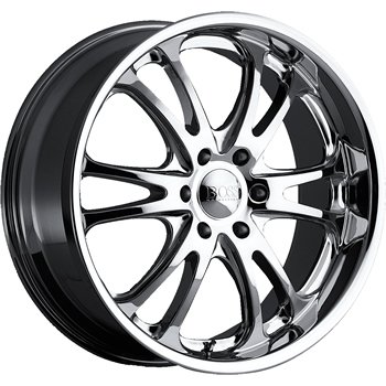 Boss 313, chrome wheel rim, 24x10", 6x5.5", 40 mm Offset, 108.20 mm Hub Bore, P-N 31364062
