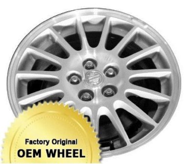 Chrysler Sebring, 15 spoke wheel, silver OEM factory wheel, machined wheel with silver face, 16x6"