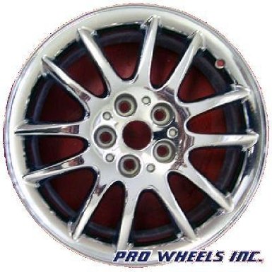 Chrysler 300m, chrome factory original wheel rim 2157 A, 17x7", 5x4.5", P-N 910296708022, 12 spokes