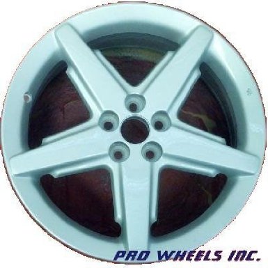 Chrysler Pt Cruiser, 17x7", silver factory original wheel rim 2252 A, P-N 915580500522, 5x100mm