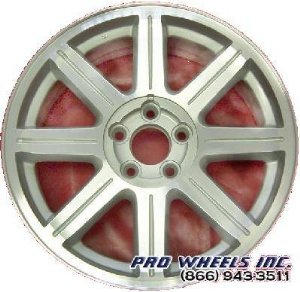 Chrysler Sebring, machined silver factory original wheel rim 2285, 18x7", 5x4.5", 921461320578